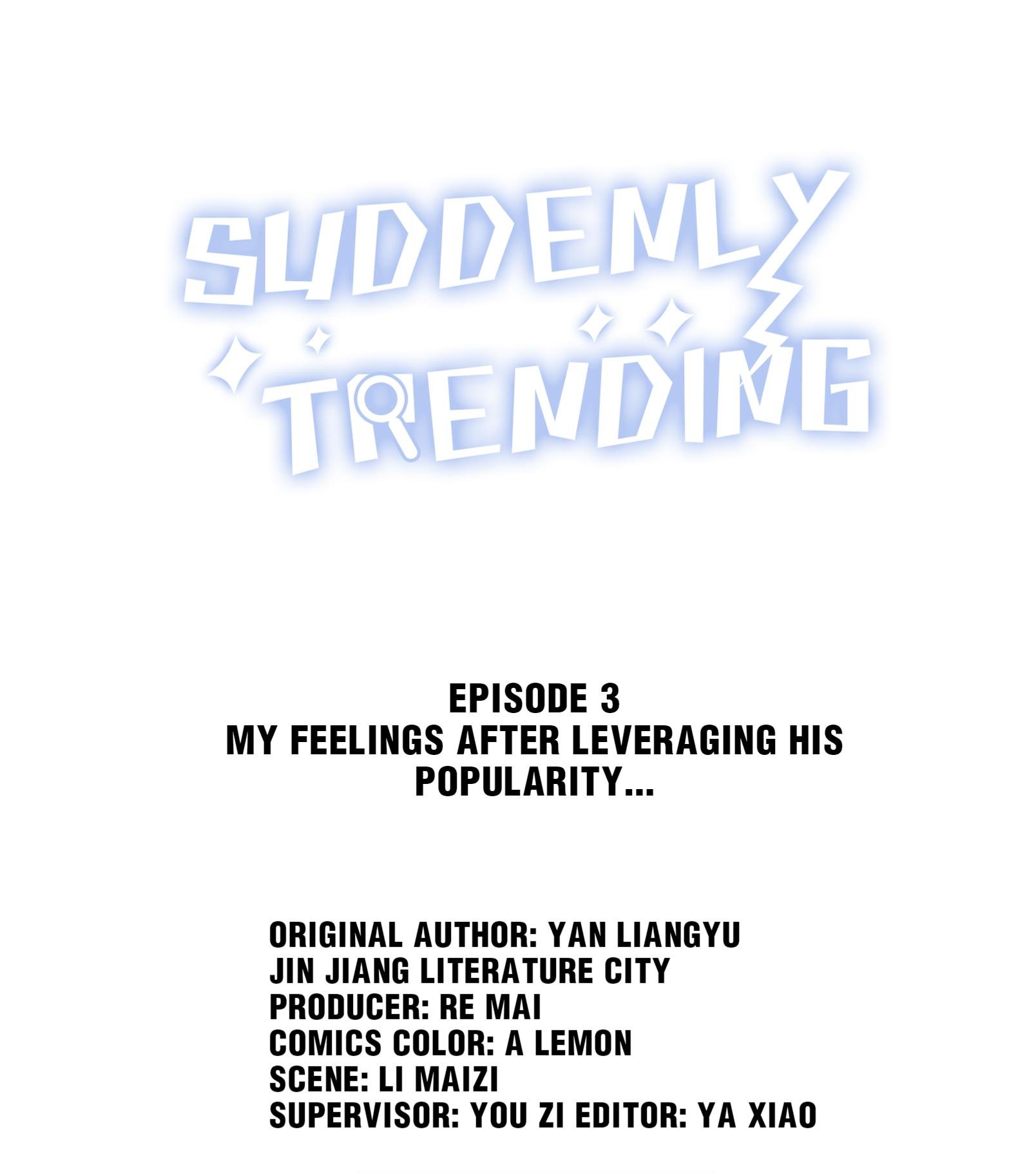 Suddenly Trending Chapter 3 - Page 1