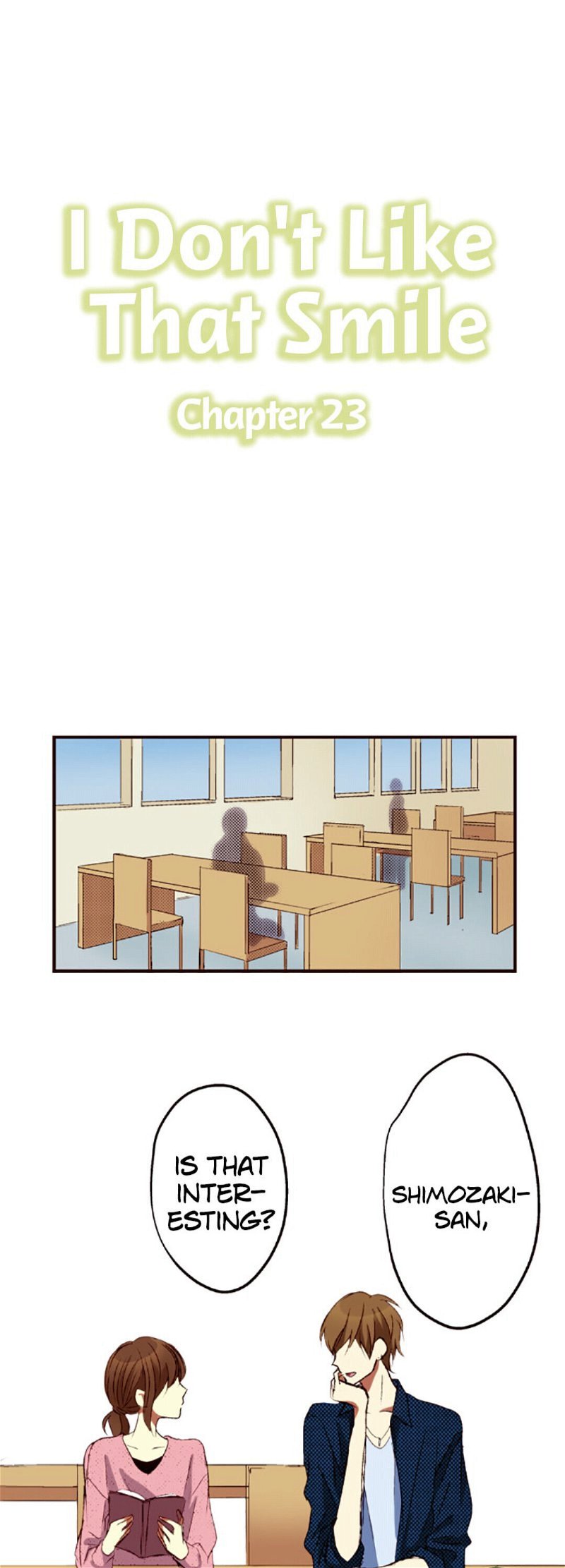 I Don’t Like That Smile Chapter 23 - Page 0
