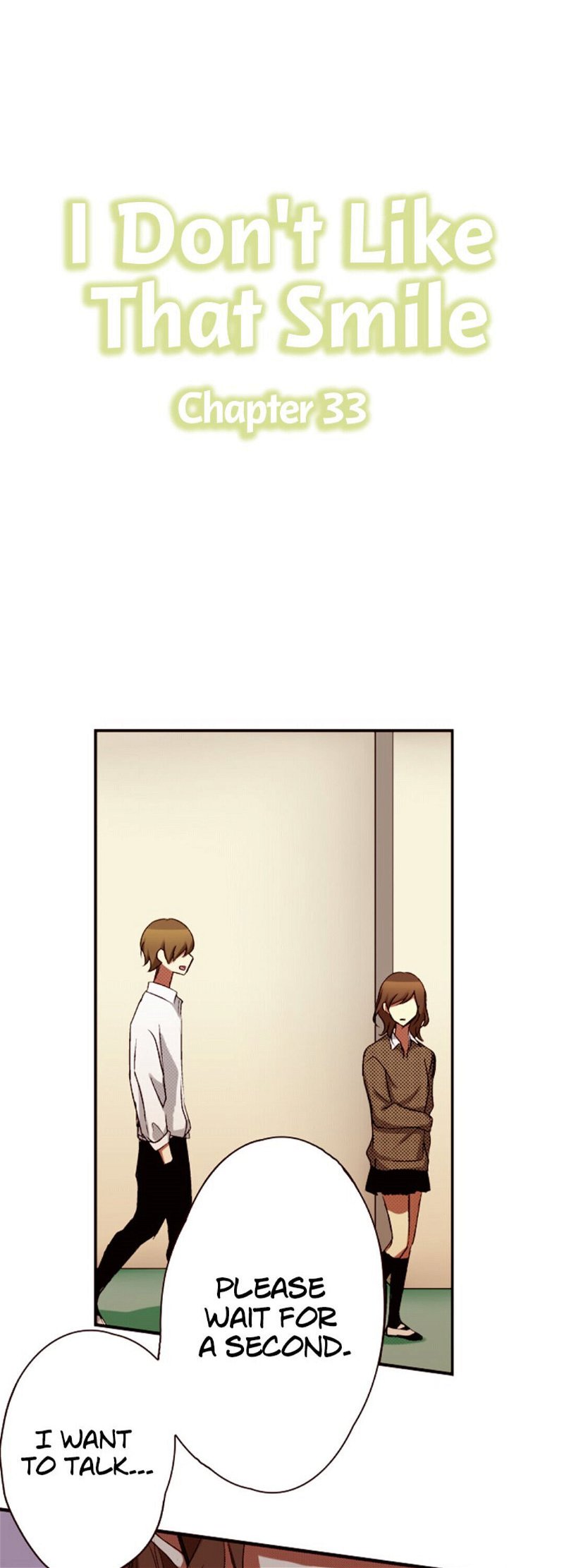 I Don’t Like That Smile Chapter 33 - Page 1