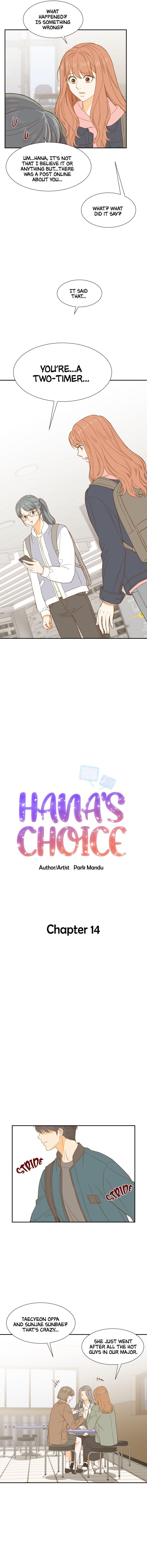 Hana’s Choice Chapter 14 - Page 1