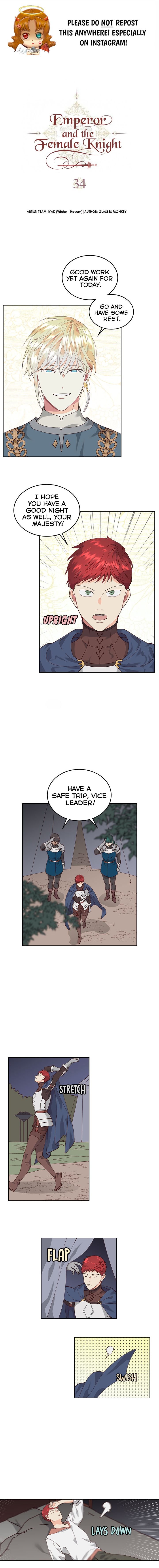 Emperor And The Female Knight ( The King and His Knight ) Chapter 34 - Page 0