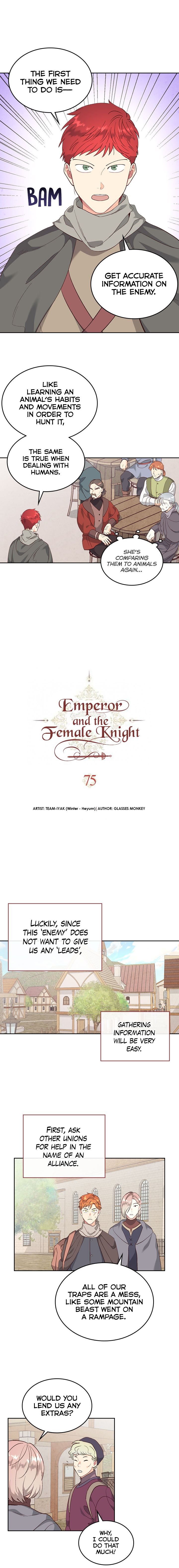 Emperor And The Female Knight ( The King and His Knight ) Chapter 75 - Page 1