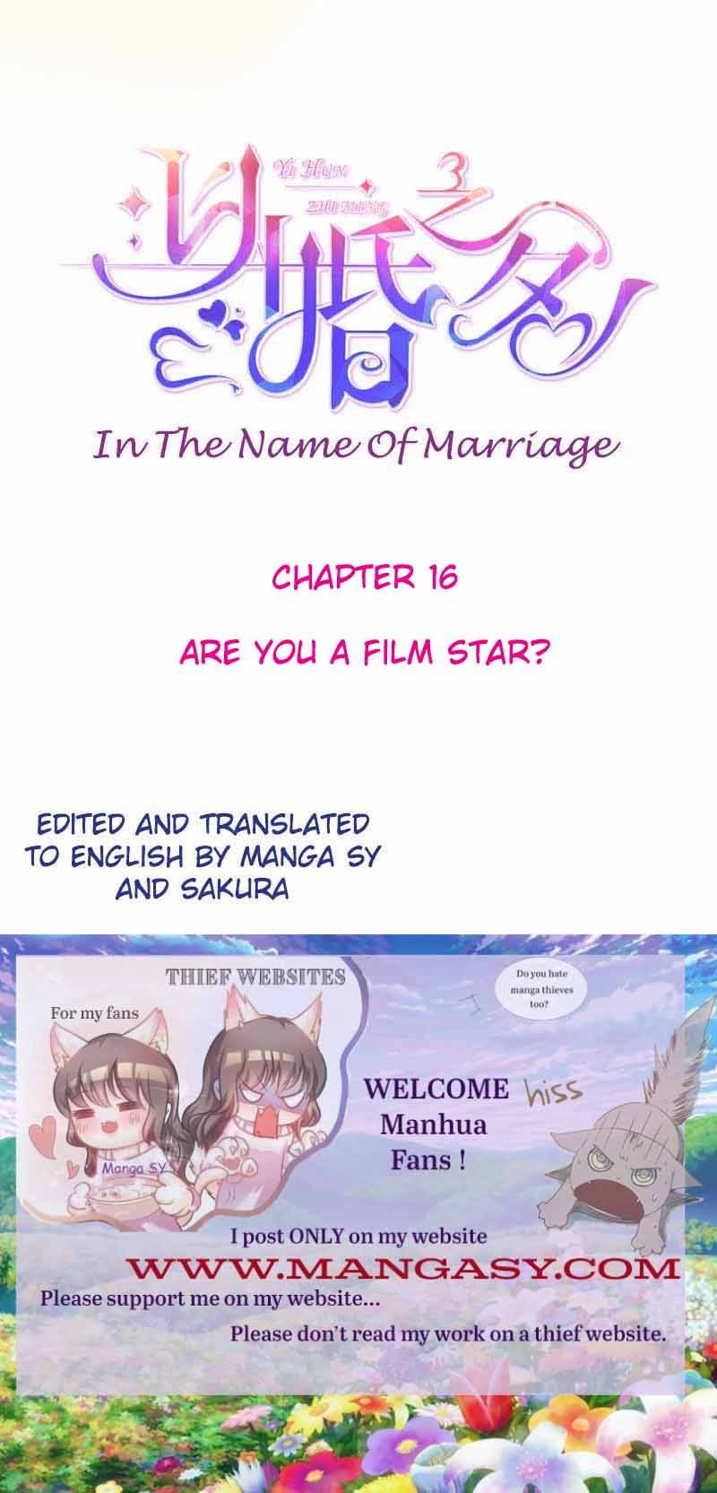 In The Name Of Marriage Chapter 16 - Page 1
