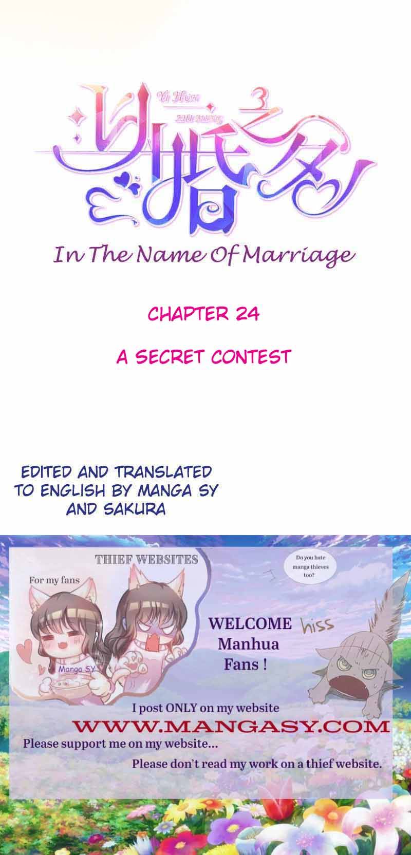 In The Name Of Marriage Chapter 24 - Page 0