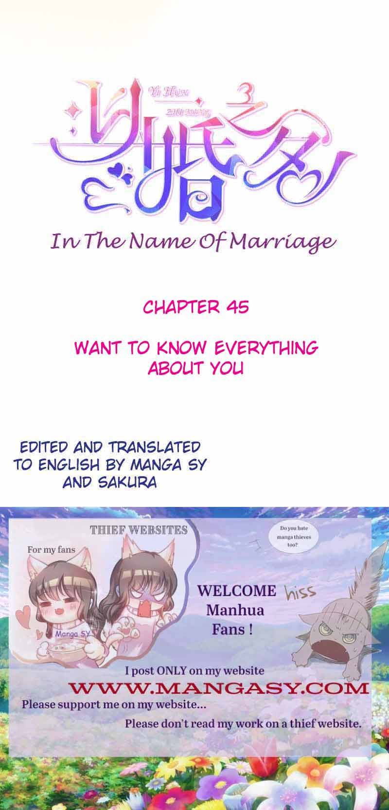 In The Name Of Marriage Chapter 45 - Page 0