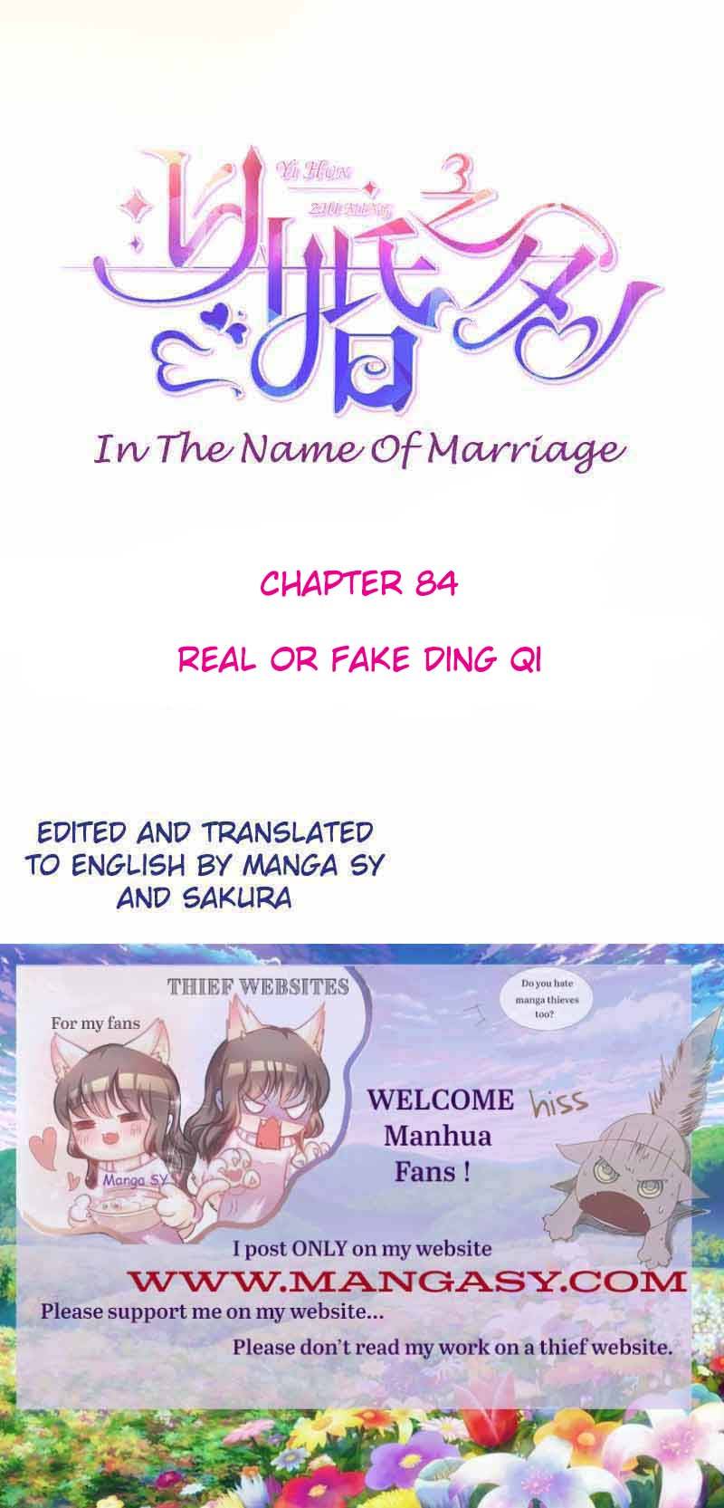 In The Name Of Marriage Chapter 84 - Page 0