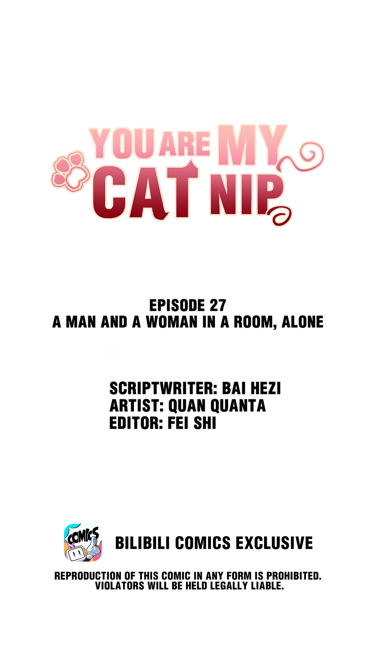 You Are My Catnip Chapter 27 - Page 0